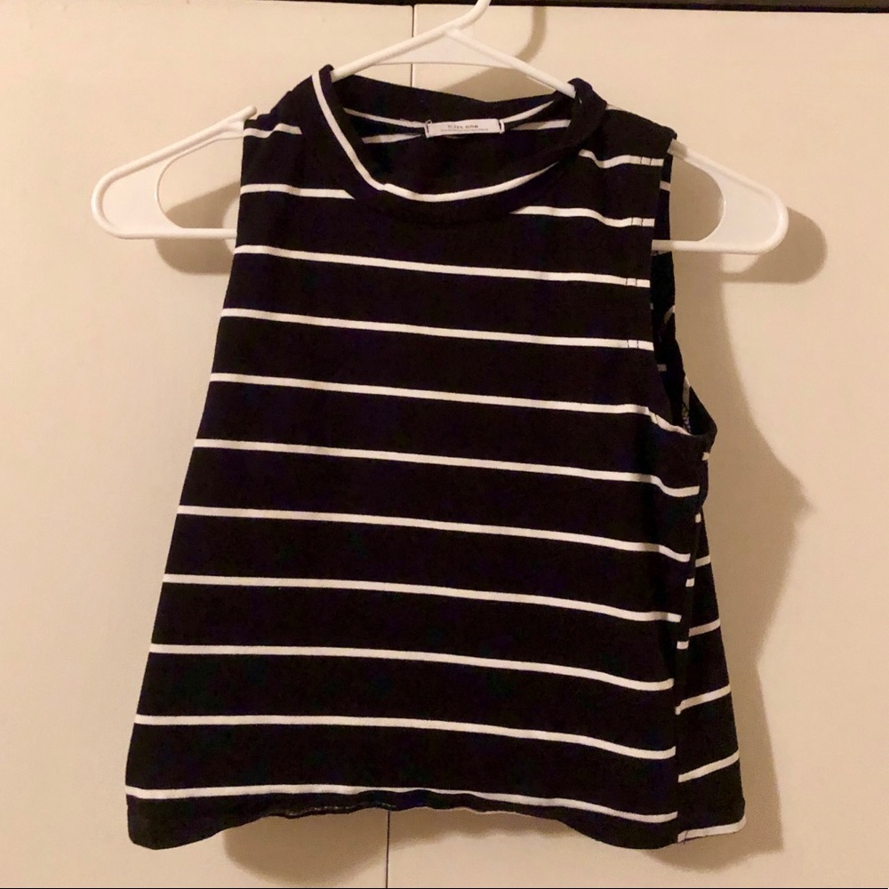 High neck crop top
